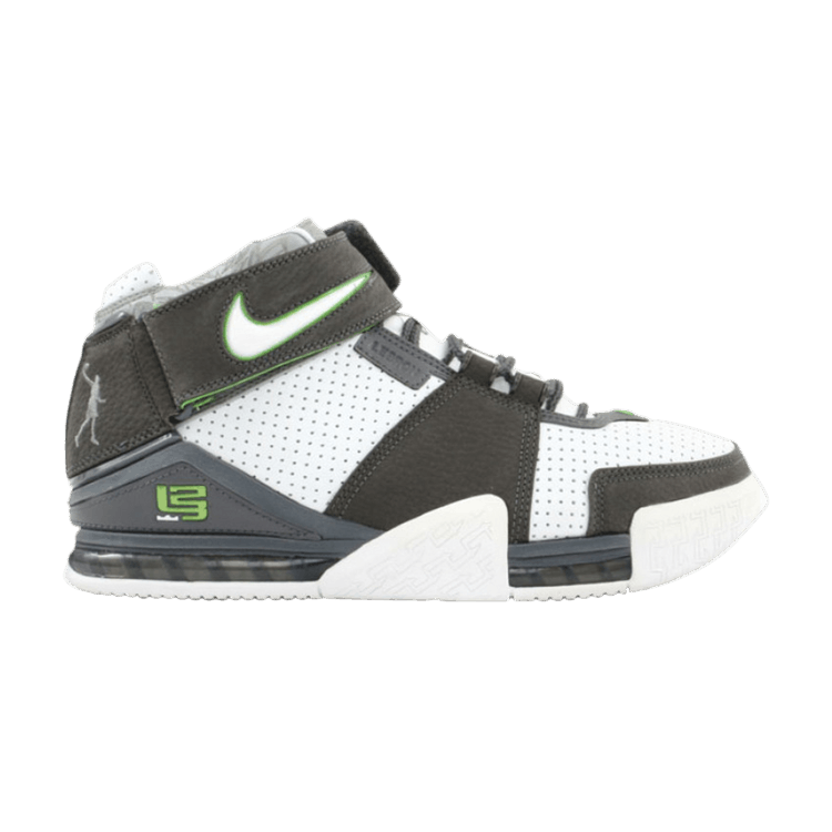 Nike Zoom Lebron 2 — Wht/Neutral Grey-Soft Grey/Green Bean