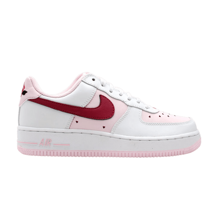 Nike Air Force 1 GS 'Valentine's Day' — White/Cardinal Red-Pink Ice