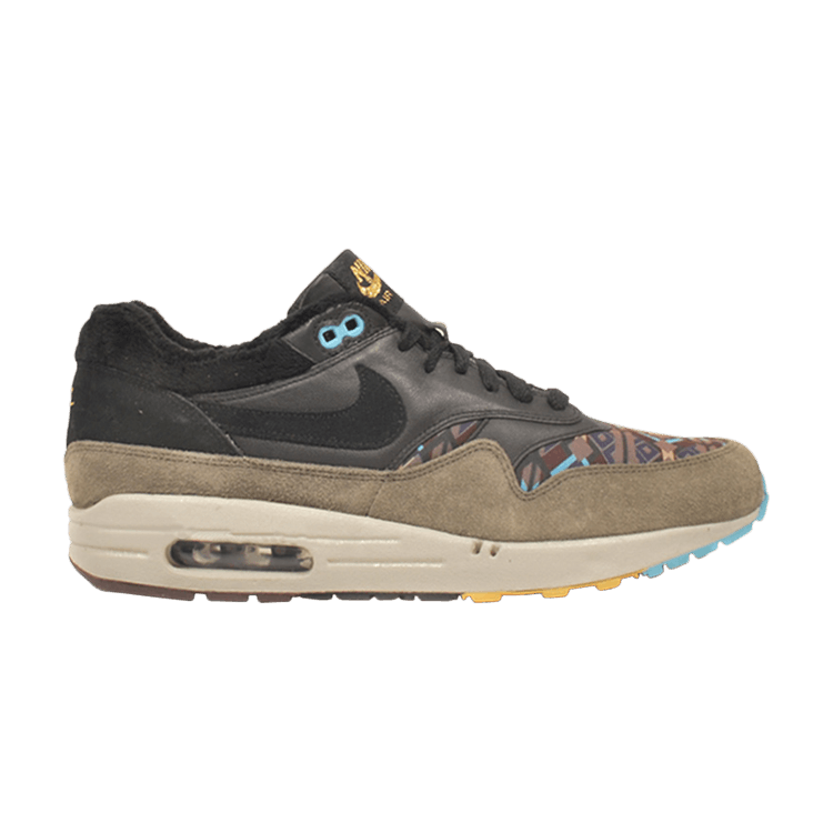 Nike Air Max 1 Premium 'Eskimo Pack' — Black/Black Granite Dark Cinder