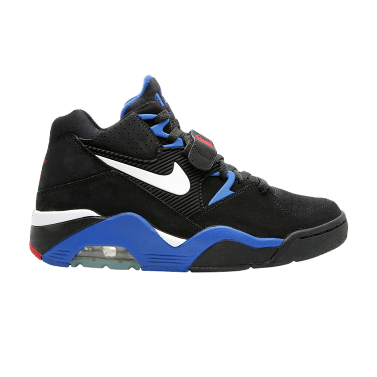 Nike Air Force 180 Le Mid GS — black/white sport royal-v red