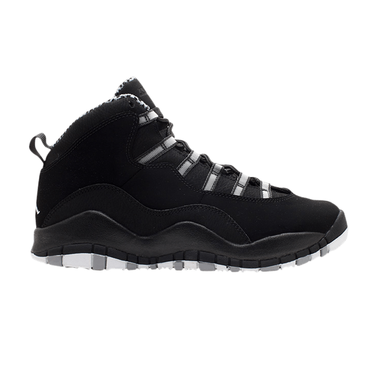 Air Jordan 10 Retro GS 'Stealth' — Black/White-Stealth