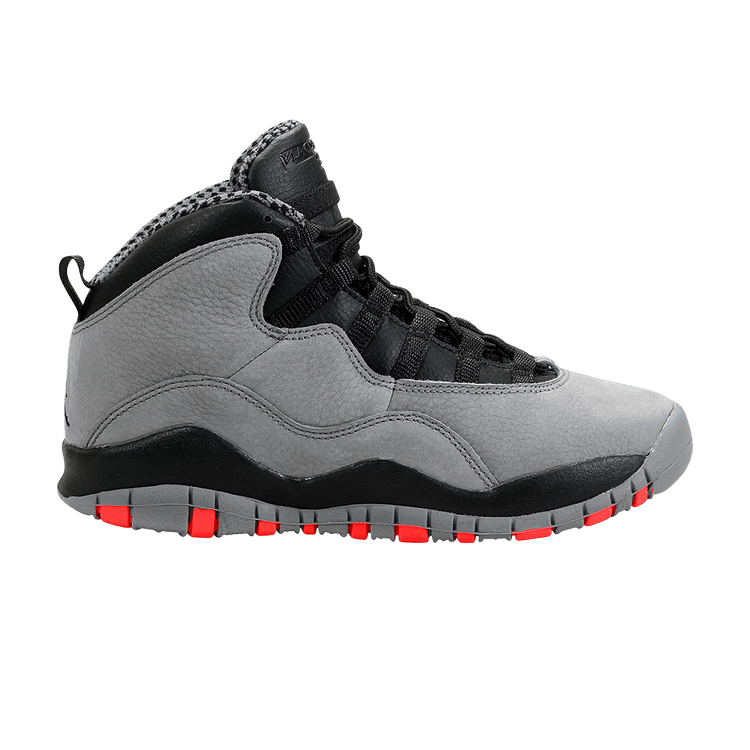 Air Jordan 10 Retro GS 'Cool Grey' — Cool Grey/Infrared-Black
