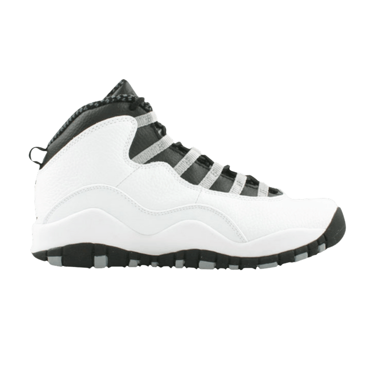 Air Jordan 10 Retro PS 'Steel' 2005 — White/Black/Light Steel Grey/Varsity Red