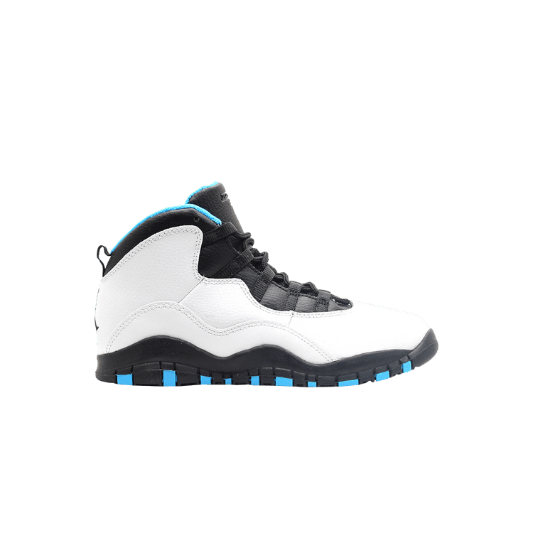 Air Jordan 10 Retro PS 'Powder Blue' — White/Dk Powder Blue-Black