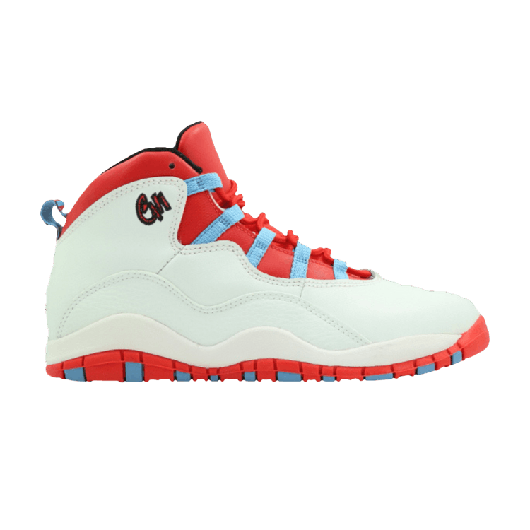 Air Jordan 10 Retro BP 'City Pack - Chicago' — White/University Blue/Black/Bright Crimson