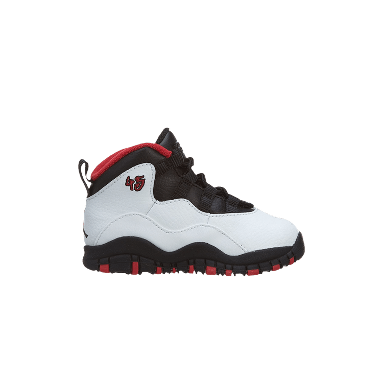 Air Jordan 10 Retro BT 'Double Nickel' — White/Black/True Red