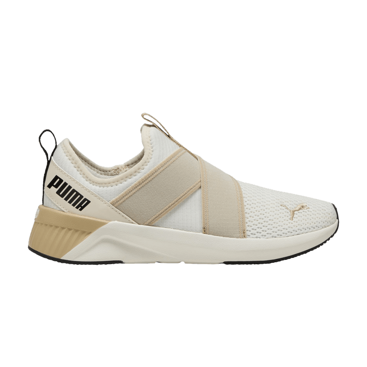 Puma Wmns Softride Harli Slip-On 'Toasted Almond' — Warm White/Toasted Almond/Black