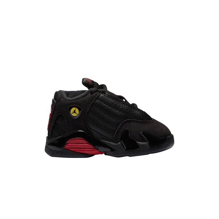 Air Jordan 14 Retro TD 'Last Shot' 2018 — Black/Varsity Red/Metallic Silver/Yellow