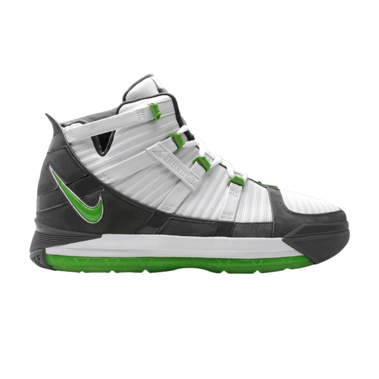 Nike Zoom Lebron 3 'Dunkman' — White/Graphite/Neon Green