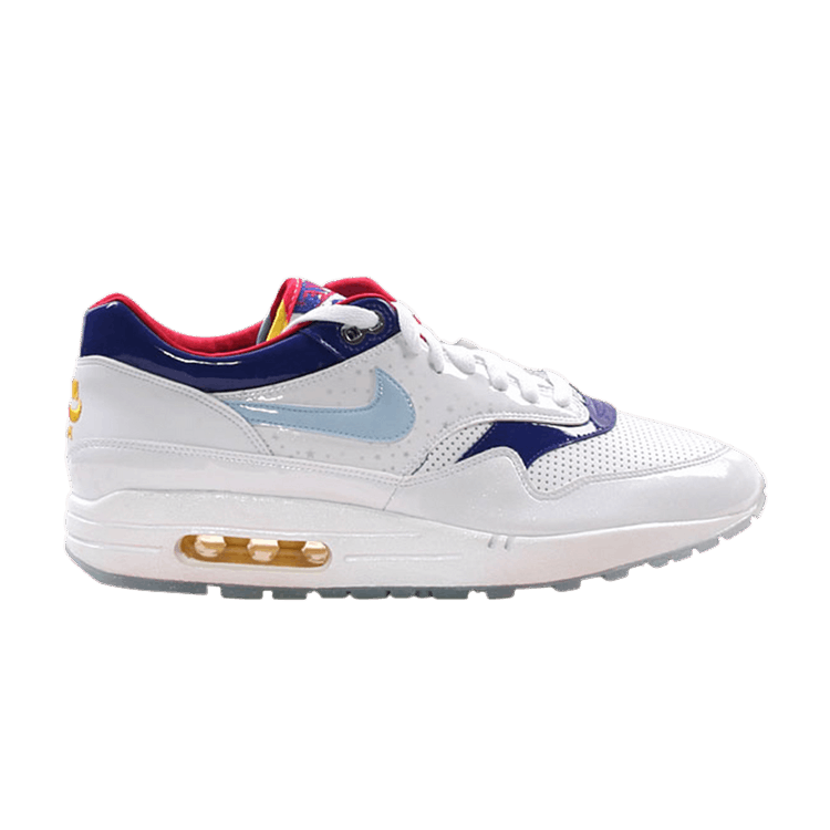 Nike Air Max 1 Premium 'Night Of Sevens' — White/Pale Blue/Concord/Tour Yellow