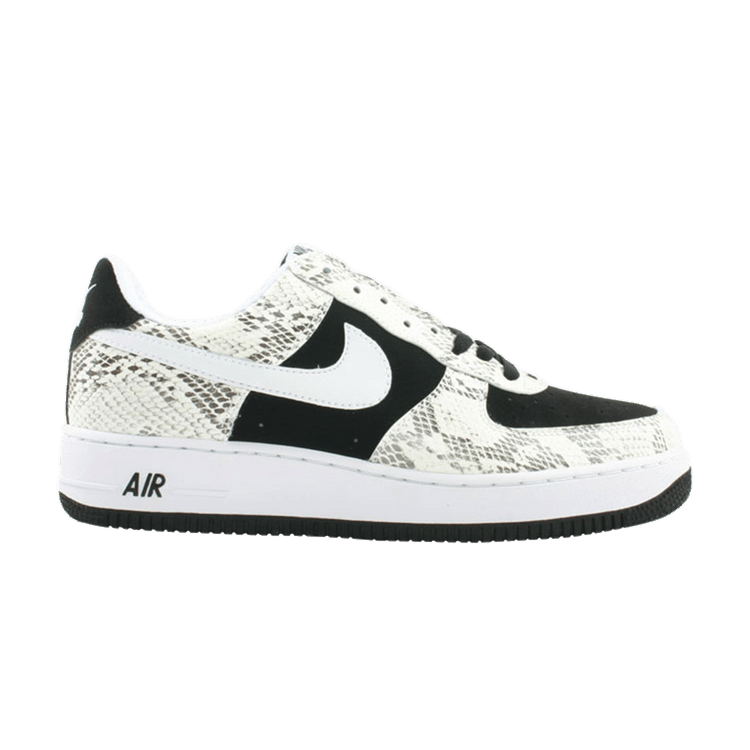 Nike Air Force 1 Premium 'Snake' — Black/White