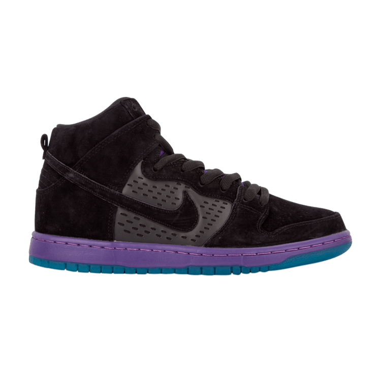 Nike Dunk High Pro SB 'Black Grape' — Black/Grape Ice-New Emerald-Black