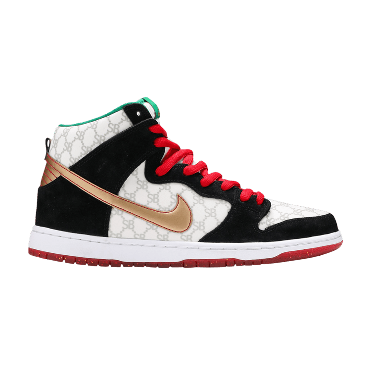 Nike Black Sheep x Dunk High SB 'Paid In Full' Special Box — White/Metallic Gold/Black