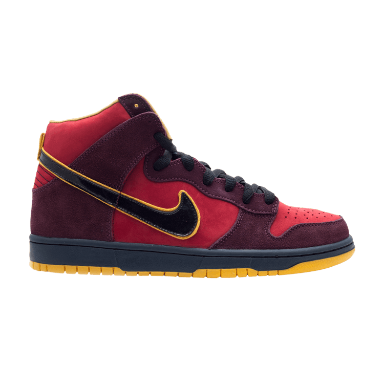 Nike Dunk High Premium SB 'Iron Man' — Team Red/Black-Yellow Ochre