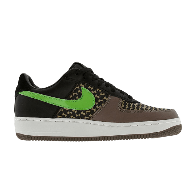 Nike Air Force 1 Low IO Premium 'Undefeated' — Black/Black Green Bean-Olive Grey
