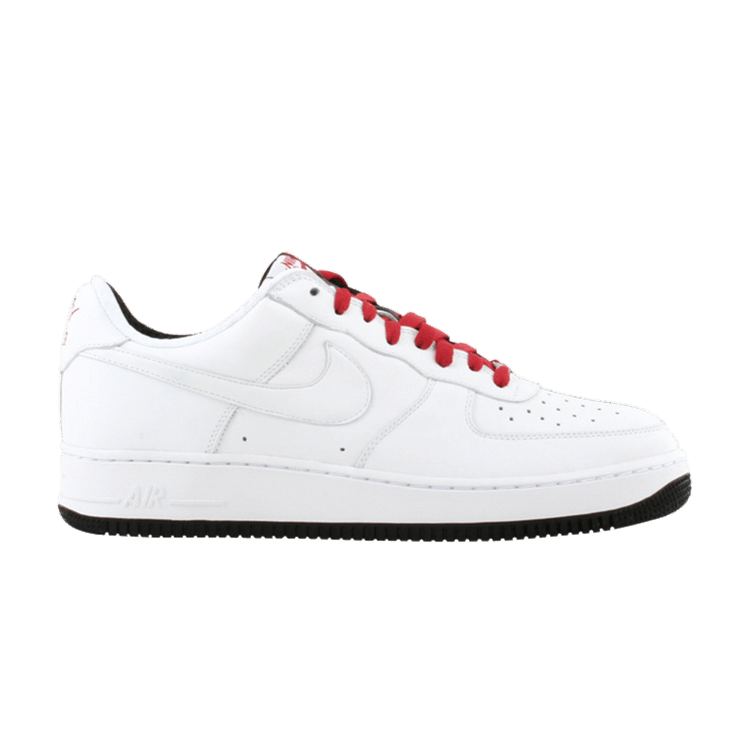 Nike Air Force 1 Premium 'Scarface' — White/Black-Varsity Red