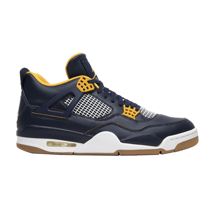 Air Jordan 4 Retro 'Dunk From Above' — Midnight Navy/Varsity Maize/White/Metallic Gold Star
