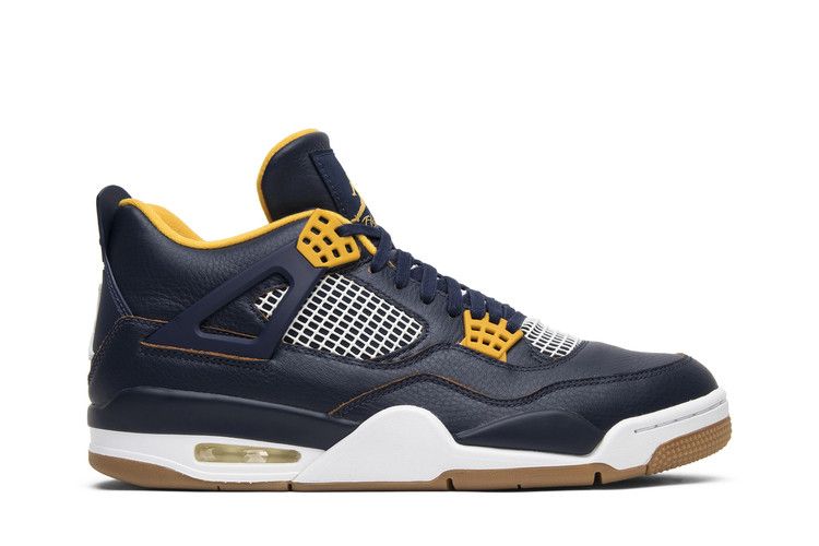 Air Jordan 4 Retro 'Dunk From Above' — Midnight Navy/Varsity Maize/White/Metallic Gold Star