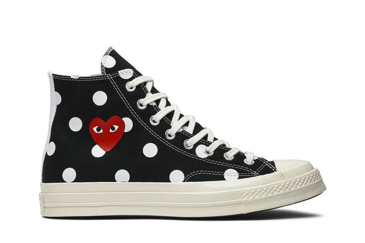 Comme des Garçons x Converse Chuck Taylor All Star 70 Hi 'Black Polka Dot' — Black