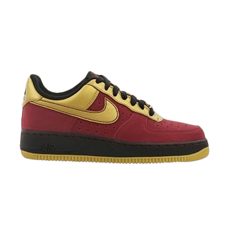 Nike Wmns Air Force 1 '07 'Team Red Gold' — Team Red/Metallic Gold-Black