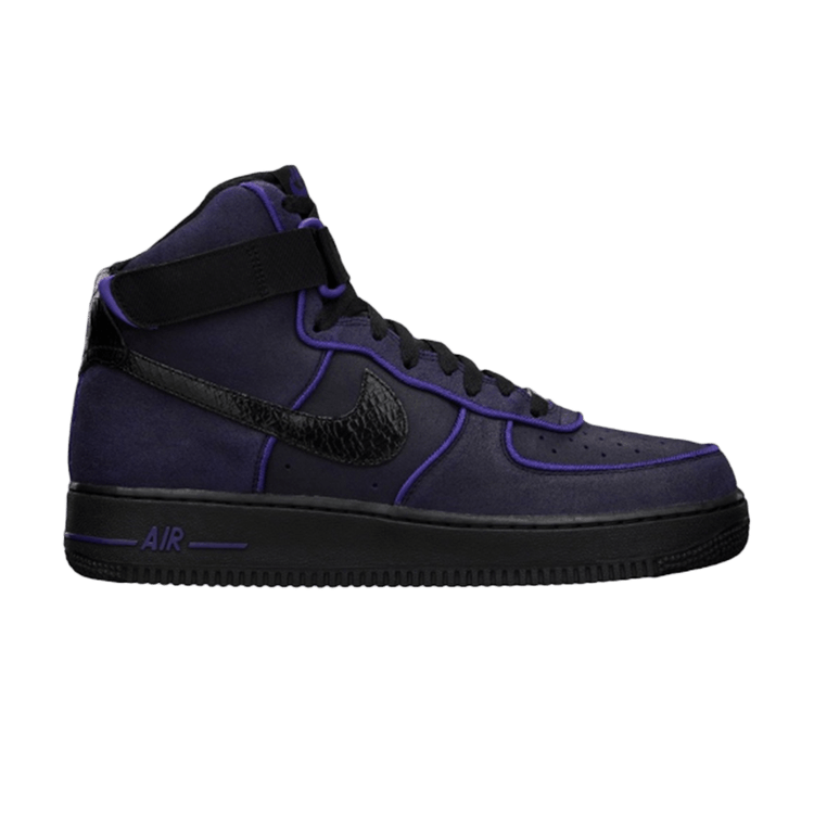 Nike Air Force 1 High 'Black Court Purple' — Black/Black-Court Purple