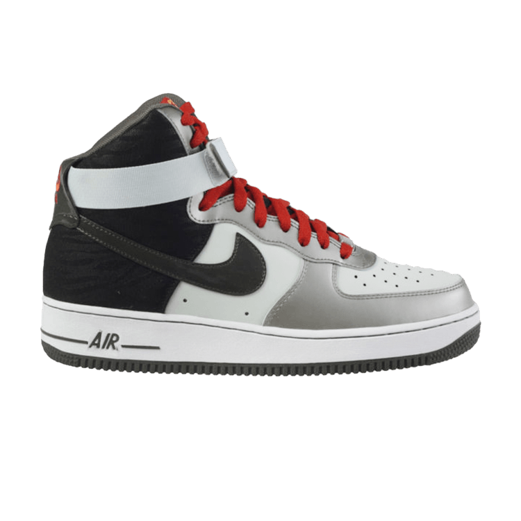 Nike Air Force 1 High 'Newsprint Pewter' — Dusty Grey/Newsprint-Metallic Pewter