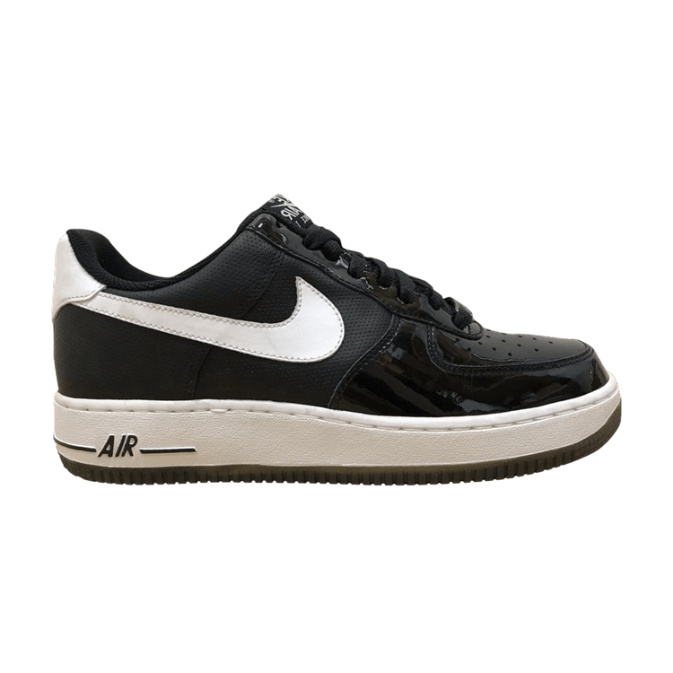 Nike Air Force 1 '07 'Black White Patent Toe' — Black/White/Black