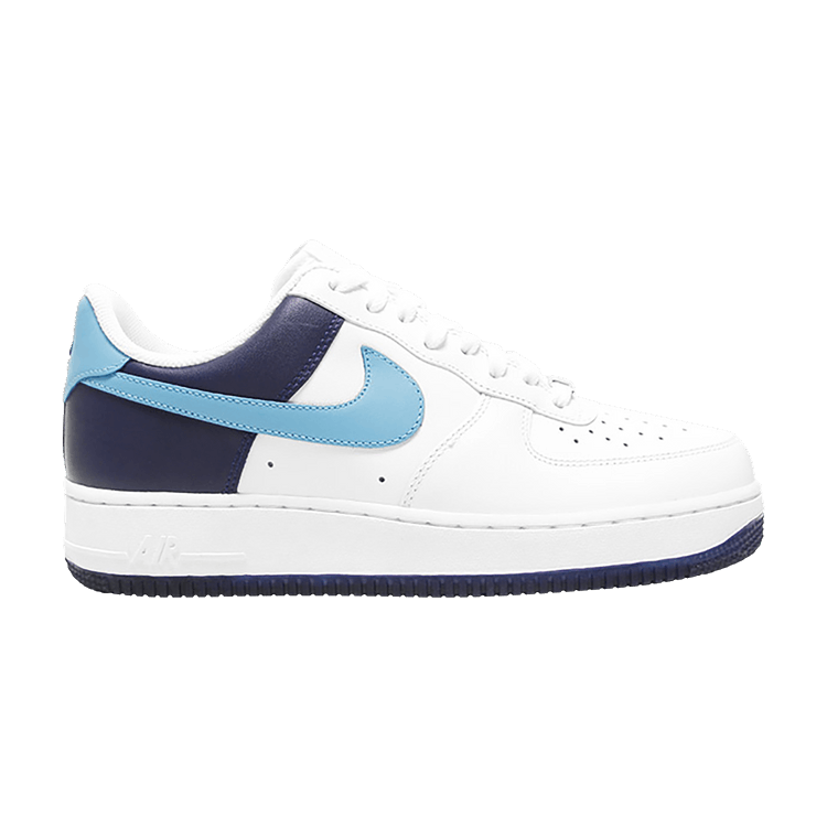 Nike Air Force 1 '07 'White Chlorine Blue Navy' — White/Chlorine Blue/Midnight Navy