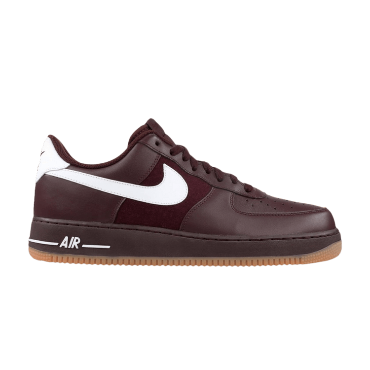 Nike Air Force 1 '07 'Deep Burgundy Gum' — Deep Burgundy/White/Gum Medium Brown