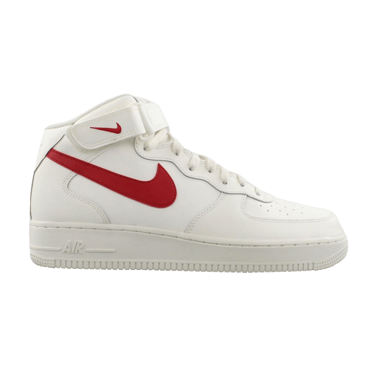 Nike Air Force 1 Mid '07 'Sail' — Sail/University Red