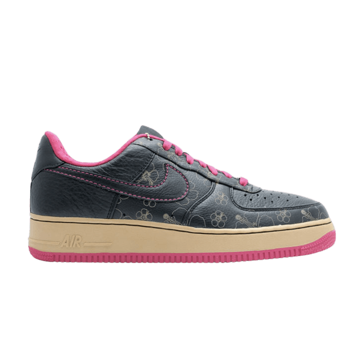 Nike Air Force 1 Premium 07 — Black/Black-Cerise-Metallic Gold