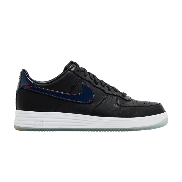 Patriots x Nike Lunar Air Force 1 PF QS 'Robert Kraft' — Black/College Navy-University Red