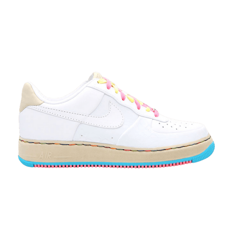 Nike Wmns Air Force 1 Supreme — White/White-Net-Chlorine Blue