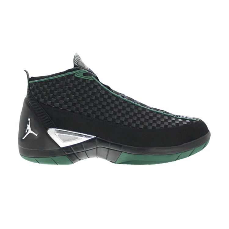 Air Jordan 15 Retro SE 'Black Rage Green' — Black/Metallic Silver