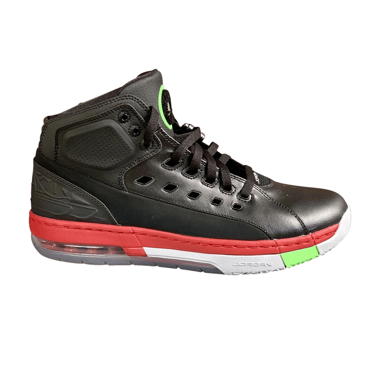 Air Jordan Ol' School 'Black Gym Red Green Pulse' — Black/Wolf Grey/Gym Red/Green Pulse