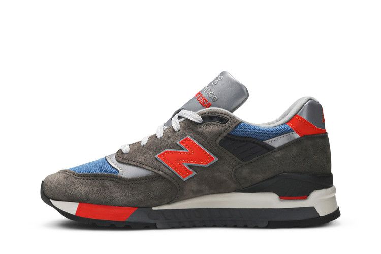 J. Crew x New Balance 998 Made in USA 'Grey Blue Orange' — Grey/Blue/Orange