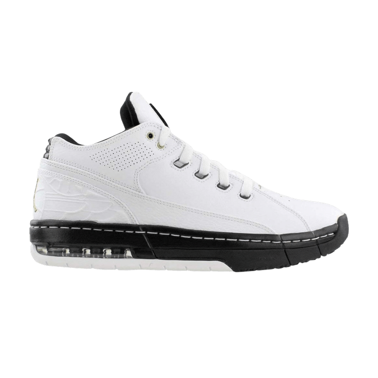 Air Jordan Ol' School Low 'White Black' — White/Metallic Gold/Black