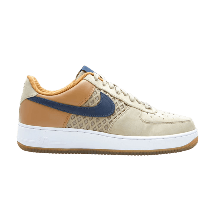 Nike Air Force 1 Low Premium 'Bird's Nest' — Tweed/Mdnght Navy-Wht-Vrsty Rd