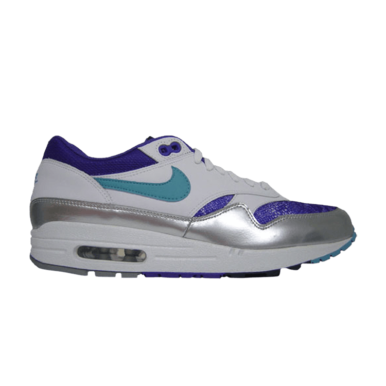 Nike Wmns Air Max 1 'Silver Varsity Purple' — White/Varsity Purple/Metallic Silver