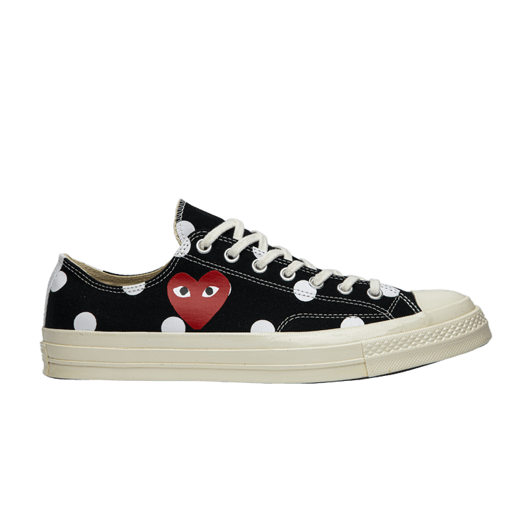 Comme des Garçons x Converse Chuck Taylor All Star 70 Low 'Polka Dot' — Black/White/Egret