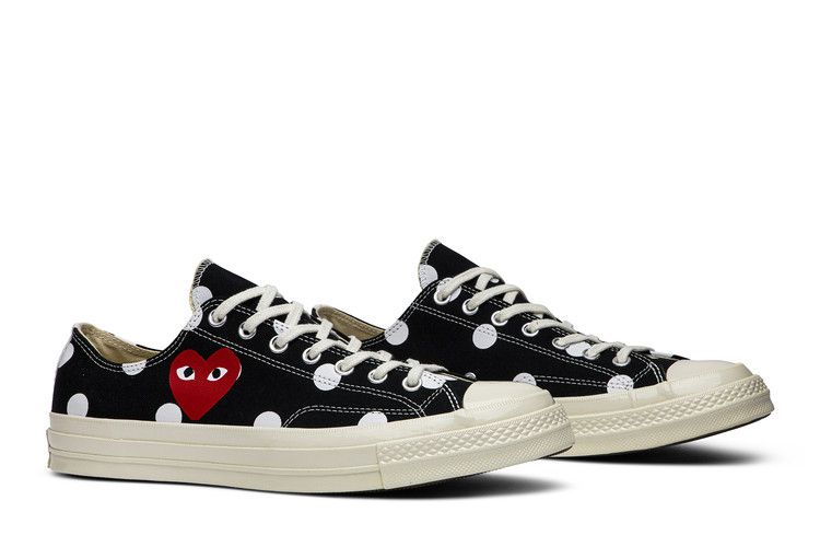 Comme des Garçons x Converse Chuck Taylor All Star 70 Low 'Polka Dot' — Black/White/Egret