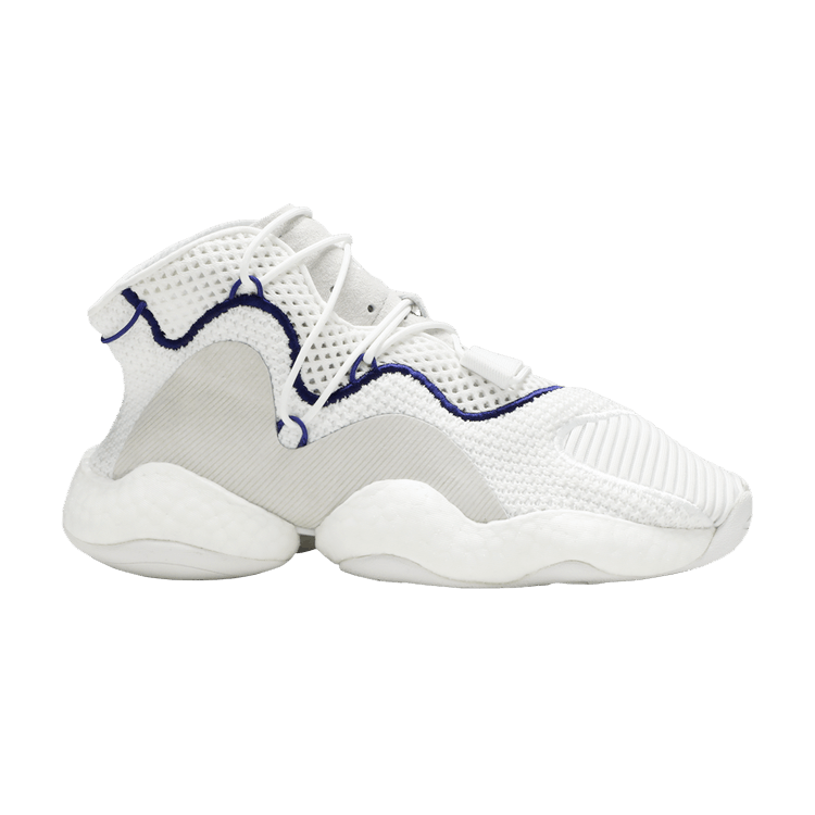 adidas Crazy BYW LVL 1 'White Purple' — Footwear White/Footwear White/Real Purple