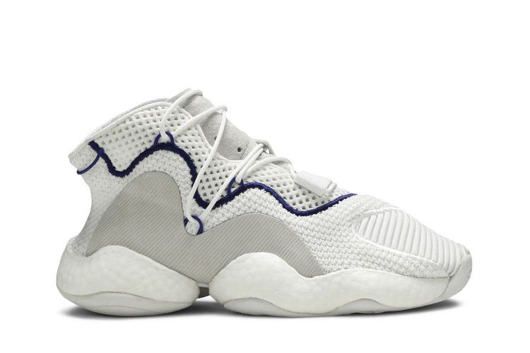 adidas Crazy BYW LVL 1 'White Purple' — Footwear White/Footwear White/Real Purple