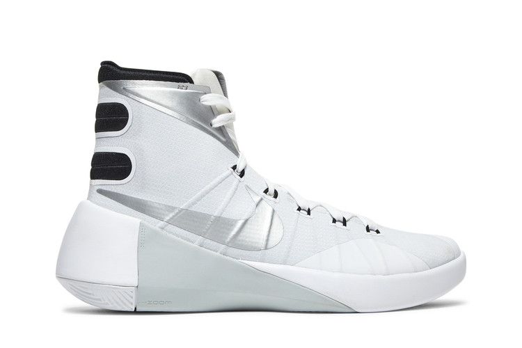 Nike Hyperdunk 2015 'Team' — White/Black/White/Metallic Silver
