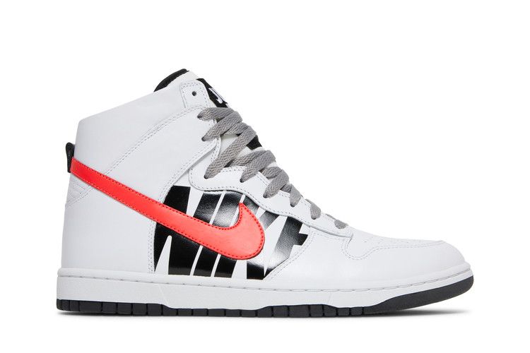UNDFTD x NikeLab Dunk High Lux 'Undefeated' — White/Infrared-Black (2)