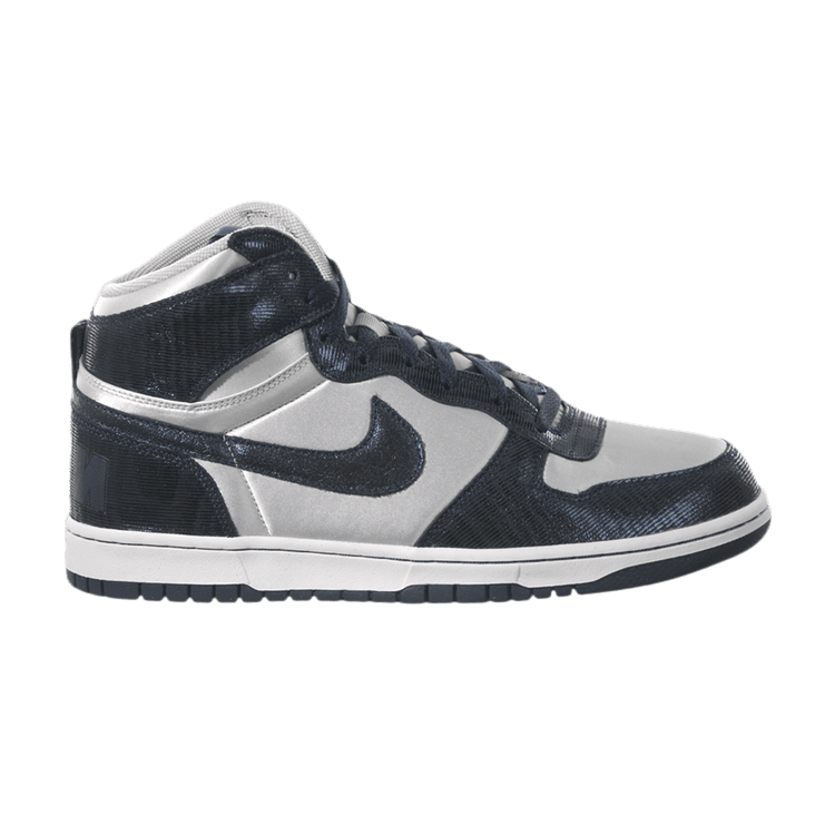 Big Nike High 'Metallic Silver Navy' — Metallic Silver/Midnight Navy/White