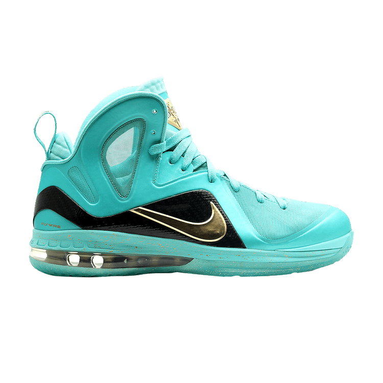 Nike Lebron 9 P.S. Elite 'Statue Of Liberty' — Crystal Mint-Black/Gold