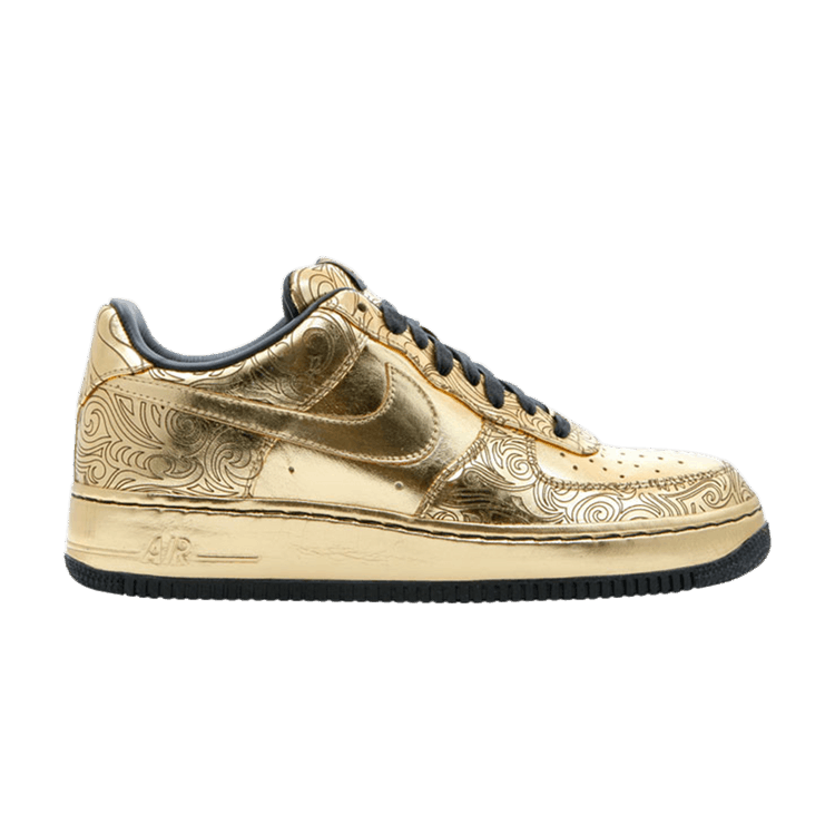 Nike Air Force 1 Low Supreme I/O 'Closing Ceremony' — Metallic Gold/Mtllc Gold-Blck