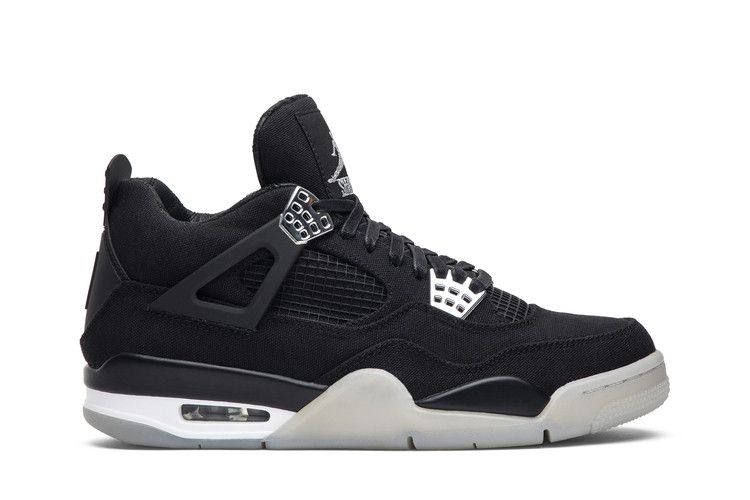 Eminem x Carhartt x Air Jordan 4 Retro 'Black Chrome' — Black/White/Chrome