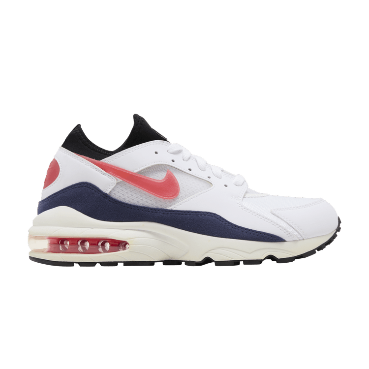 Nike Air Max 93 OG 'Flame Red' — White/Habanero Red-Neutral Indigo-Black